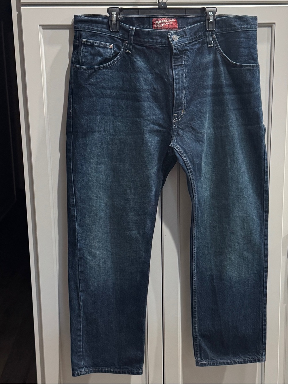Arizona Jean Company Men's Dark Blue Denim Jeans